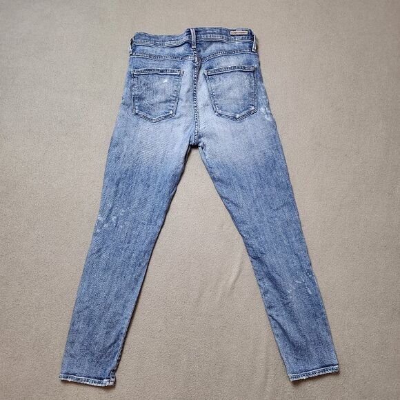 Citizens of Humanity Rocket Crop High Rise Skinny Jeans Distressed - Size 28 - Picture 3 of 16